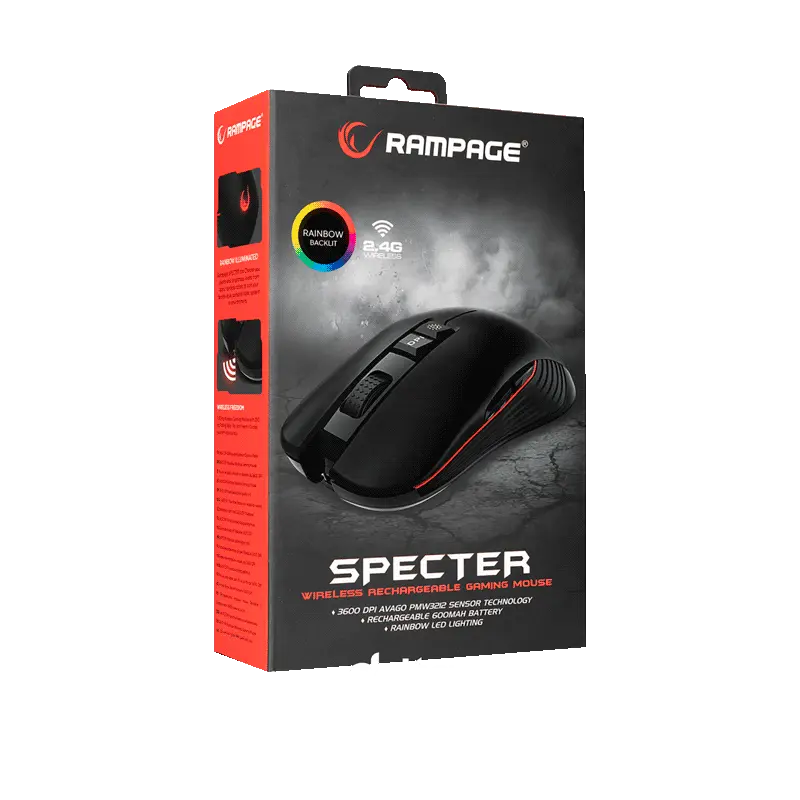 Rampage SMX-R20 Specter Wireless Gaming Mouse